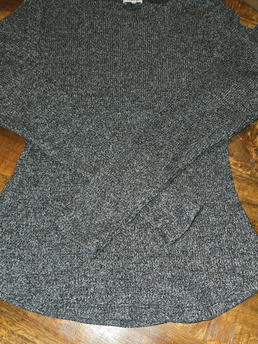 BKE Women's Gray Marled Crewneck Sweater